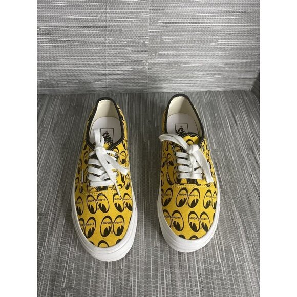 VANS Womans Mooneyes x Authentic 44 DX 'Anaheim Factory Yellow Size 9 - Picture 3 of 11